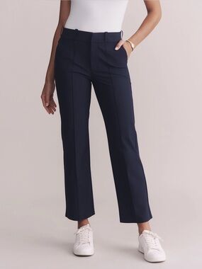 Rhone Birdie Cropped Trouser Navy Blue Size 0 NWT